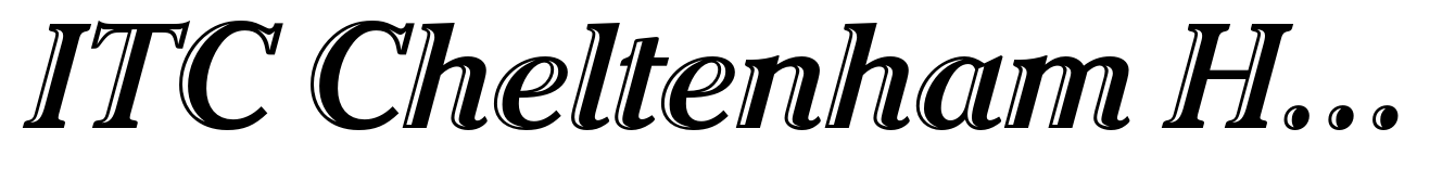 ITC Cheltenham Handtooled Std Bold Italic